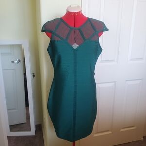 GUESS Emerald Green Bandage Dress